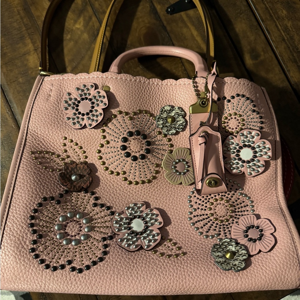 Coach 1941 Rogue 31 Rivet Pink TeaRose Glovetanned Pebbled Leather Bag, NWOT - Picture 14 of 14